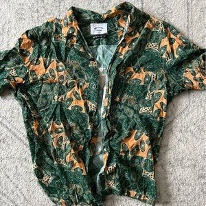 Portuguese flannel short sleeve dress shirt